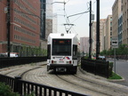 HBLR LRV 2022B @ south of Harborside Financial Center. Photo taken by Brian Weinberg, 07/30/2003.