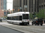 HBLR LRV 2011A @ nearing Exchange Place. Photo taken by Brian Weinberg, 07/30/2003.