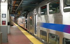 NJ Transit ALP-46 4627 with multi-level consist @ New York Penn Station (Inaugural Revenue Run). Photo taken by Brian Weinberg,