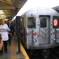 R-62A 2365 @ 242 St (9). The very last (9) train ever has completed its journey home. Photo taken by Brian Weinberg, 5/27/2005.