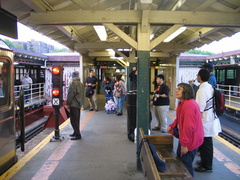 R-62A 2365 @ 242 St (9). The very last (9) train ever has completed its journey home. Photo taken by Brian Weinberg, 5/27/2005.