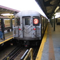 R-62A 2365 @ 242 St (9). The very last (9) train ever has completed its journey home. Photo taken by Brian Weinberg, 5/27/2005.