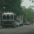 A fake trolley along the Route 23 Trolley (Germantown Av)