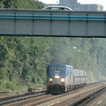 Amtrak P32AC-DM 700 and 716 @ Riverdale (MNCR Hudson Line). Photo taken by Tamar Weinberg, 7/24/2005.