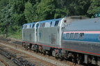 Amtrak P32AC-DM 700 and 716 @ Riverdale (MNCR Hudson Line). Photo taken by Tamar Weinberg, 7/24/2005.