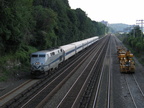 MNCR P32AC-DM 210 @ Riverdale (MNCR Hudson Line). Photo taken by Brian Weinberg, 7/24/2005.