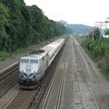 MNCR P32AC-DM 208 @ Riverdale (MNCR Hudson Line). Photo taken by Brian Weinberg, 8/7/2005.
