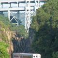 Shoreliner I cab 6111 @ Marble Hill at the rock cut (MNCR Hudson Line). Photo taken by Brian Weinberg, 8/17/2005.