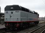 NJT PL42AC 4021 @ Hoboken Terminal. Photo taken by Brian Weinberg, 9/14/2005.