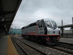 NJT PL42AC 4021 @ Hoboken Terminal. Photo taken by Brian Weinberg, 9/14/2005.