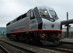 NJT PL42AC 4021 @ Hoboken Terminal. Photo taken by Brian Weinberg, 9/14/2005.