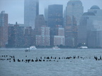 Lower Manhattan skyline. Photo taken by Brian Weinberg, 9/14/2005.