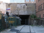 Portal of the abandoned Cedar Street Subway portion of the Newark City Subway. Photo taken by Brian Weinberg, 9/18/2005.