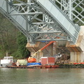Repairing the Henry Hudson Bridge. Photo taken by Brian Weinberg, 9/28/2005.