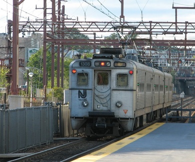 NJT Arrow III MU 1308 @ Newark Broad Street. Photo taken by Brian Weinberg, 10/23/2005.