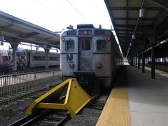 NJT Arrow III MU 1308 @ Hoboken Terminal. Photo taken by Brian Weinberg, 10/23/2005.