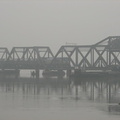 Amtrak P32DM-AC 717 (Train #71) @ Spuyten Duyvil Swing Bridge (Inwood Movable Bridge). Photo taken by Brian Weinberg, 11/6/2005.