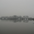 Amtrak P32DM-AC 717 (Train #71) @ Spuyten Duyvil Swing Bridge (Inwood Movable Bridge). Photo taken by Brian Weinberg, 11/6/2005.