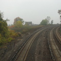 Spuyten Duyvil in dense fog. Photo taken by Brian Weinberg, 11/6/2005.