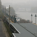 MNCR P32DM-AC 225 @ Spuyten Duyvil in dense fog. Photo taken by Brian Weinberg, 11/6/2005.