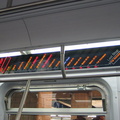 The FIND (Flexible Information and Notice Display) being evaluated on R-160B 8713 @ Hoyt-Schermerhorn. This photo shows the LED