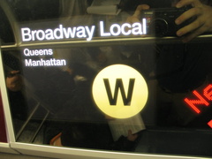 The FIND (Flexible Information and Notice Display) being evaluated on R-160B 8713 @ Hoyt-Schermerhorn. This photo shows the LCD