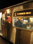 R-160B 8713 @ Hoyt-Schermerhorn (at the abandoned / disused Queens-bound platform). Car was on display for the public evaluation