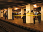 R-160B 8713 @ Hoyt-Schermerhorn (at the abandoned / disused Queens-bound platform). Car was on display for the public evaluation