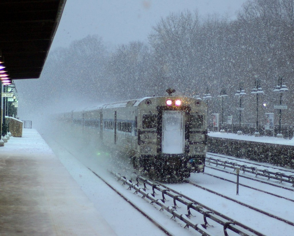 PHOTOSHOPPED *** MNCR Shorliner Cab 6312 @ Riverdale (Hudson Line). Photo taken by Brian Weinberg, 12/9/2005.