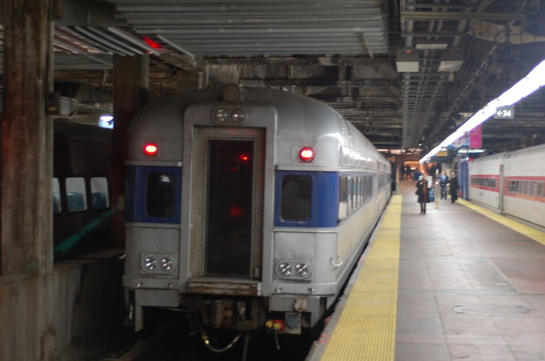 MNCR 2 (ex-Erie Lackawanna Phoebe Snow Tavern Lounge car) @ Grand Central Terminal (Track 34). Photo taken by Brian Weinberg, 12