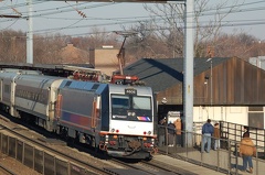 NJT ALP-46 4608 @ Elizabeth, NJ. Photo taken by Brian Weinberg, 12/18/2005.