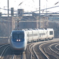 Amtrak Acela Express 2027 @ Elizabeth, NJ. Photo taken by Brian Weinberg, 12/18/2005.