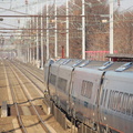 Amtrak Acela Express 2027 @ Elizabeth, NJ. Photo taken by Brian Weinberg, 12/18/2005.