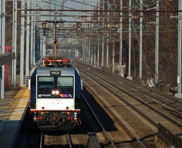 NJT ALP-46 4602 @ Elizabeth, NJ. Photo taken by Brian Weinberg, 12/18/2005.