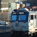 Amtrak AEM-7AC 912 @ Elizabeth, NJ. Photo taken by Brian Weinberg, 12/18/2005.