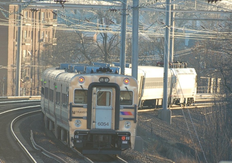 NJT Comet V Cab 6054 @ Elizabeth, NJ. Photo taken by Brian Weinberg, 12/18/2005.