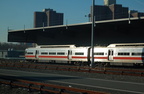 MNCR/CDOT M-2/4/6 set laid up @ Highbridge Yard while hundreds of people wait in the Bronx for trains to take them into Manhatta