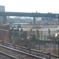 The (non) scene at the Yankee Stadium Park & Ride. Photo taken by Brian Weinberg, 12/21/2005.