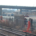The (non) scene at the Yankee Stadium Park & Ride. Photo taken by Brian Weinberg, 12/21/2005.