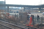 The (non) scene at the Yankee Stadium Park &amp; Ride. Photo taken by Brian Weinberg, 12/21/2005.