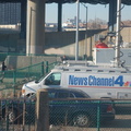 The (non) scene at the Yankee Stadium Park & Ride. Photo taken by Brian Weinberg, 12/21/2005.