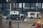 The (non) scene at the Yankee Stadium Park &amp; Ride. Photo taken by Brian Weinberg, 12/21/2005.