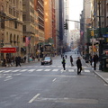 Empty streets due to the transit strike. Madison Avenue. Photo taken by Brian Weinberg, 12/21/2005.