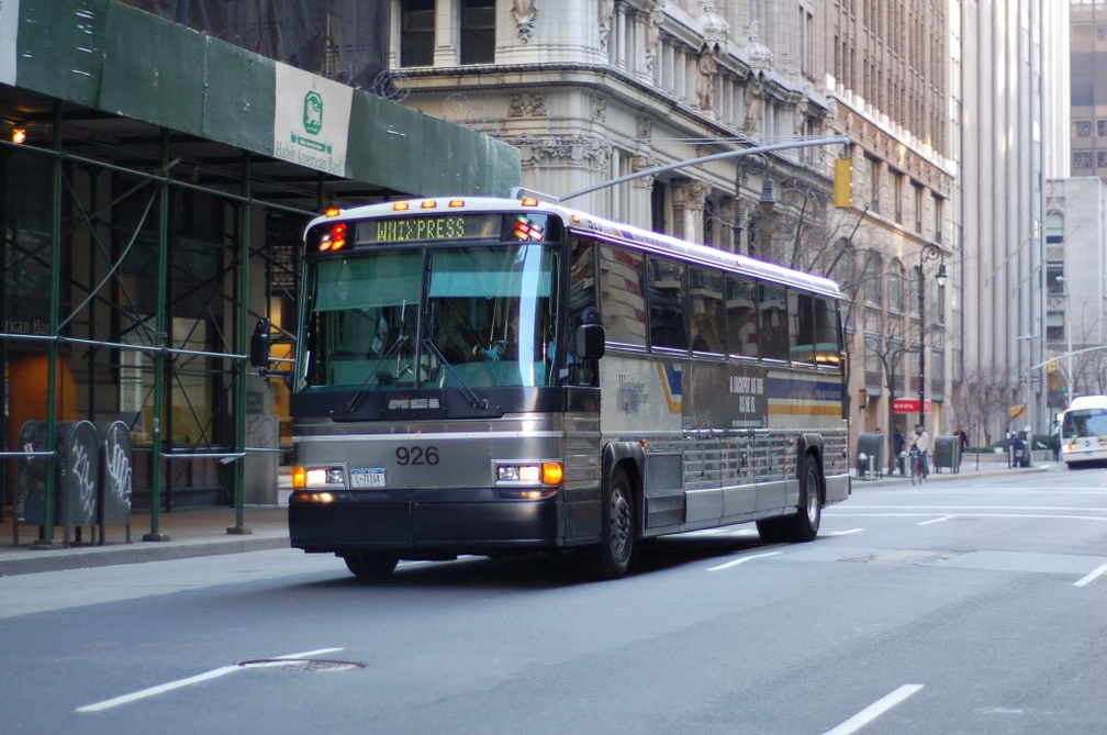 Bee-Line MCI 96-A2 926 @ Madison Ave (BxM4c). Photo taken by Brian Weinberg, 12/21/2005.