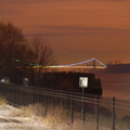 George Washington Bridge as seen from Riverdale. Photo taken by Brian Weinberg, 12/23/2005.