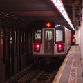 R-142A @ 23 St (6). This is the first rush hour since the strike ended and service resumed. Photo taken by Brian Weinberg, 12/23