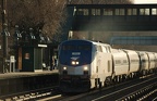 Amtrak P32AC-DM 712 @ Riverdale (Train 291). Photo taken by Brian Weinberg, 1/8/2006.