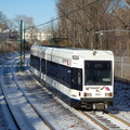 NJT Newark City Subway (NCS) LRV 102A @ Davenport Avenue. Photo taken by Brian Weinberg, 1/15/2006.