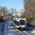 NJT Newark City Subway (NCS) LRV 102A @ Davenport Avenue. Photo taken by Brian Weinberg, 1/15/2006.