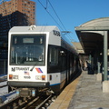 NJT Newark City Subway (NCS) LRV 105B @ Orange Street. Photo taken by Brian Weinberg, 1/15/2006.